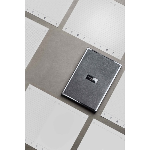 Le Carnet 12.19 Noir laqué incrusté de cuir