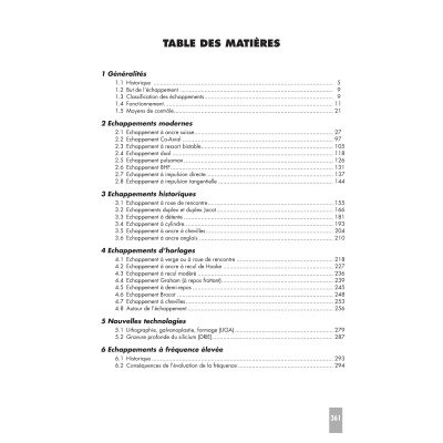 Théorie des Echappements-page-009-table des matieres Théorie des Echappements-page-009-table des matieres