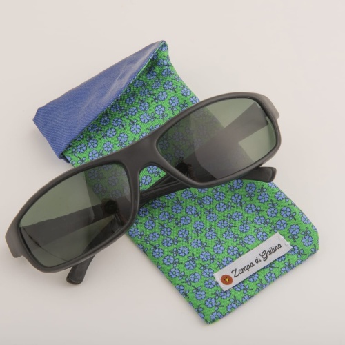 Pochette à lunettes en soie " Floral "